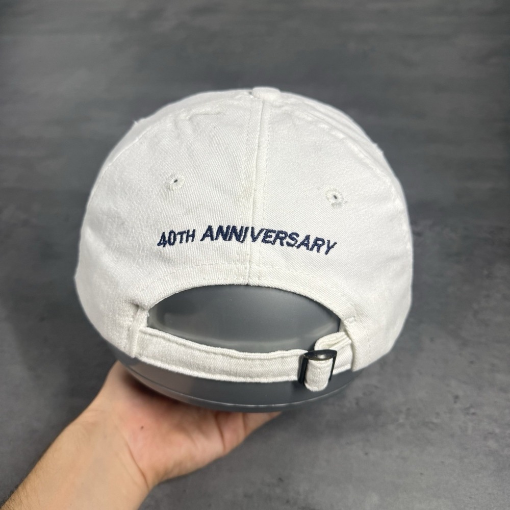 Vintage Electrical Engineering Hat White Navy Lig… - image 3